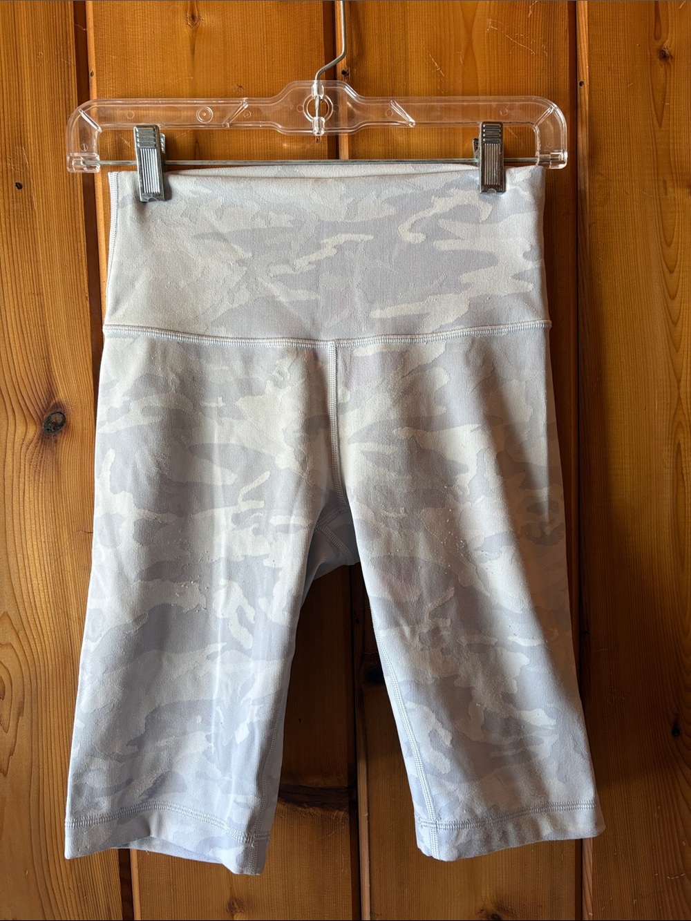 lululemon athletica White Camo High-Rise Biker Shorts